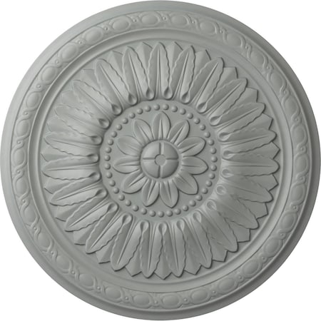 Ekena Millwork Temple Ceiling Medallion (Fits Canopies up to 9 1/4"), 24"OD x 1 5/8"P, Primed White CM24TE
